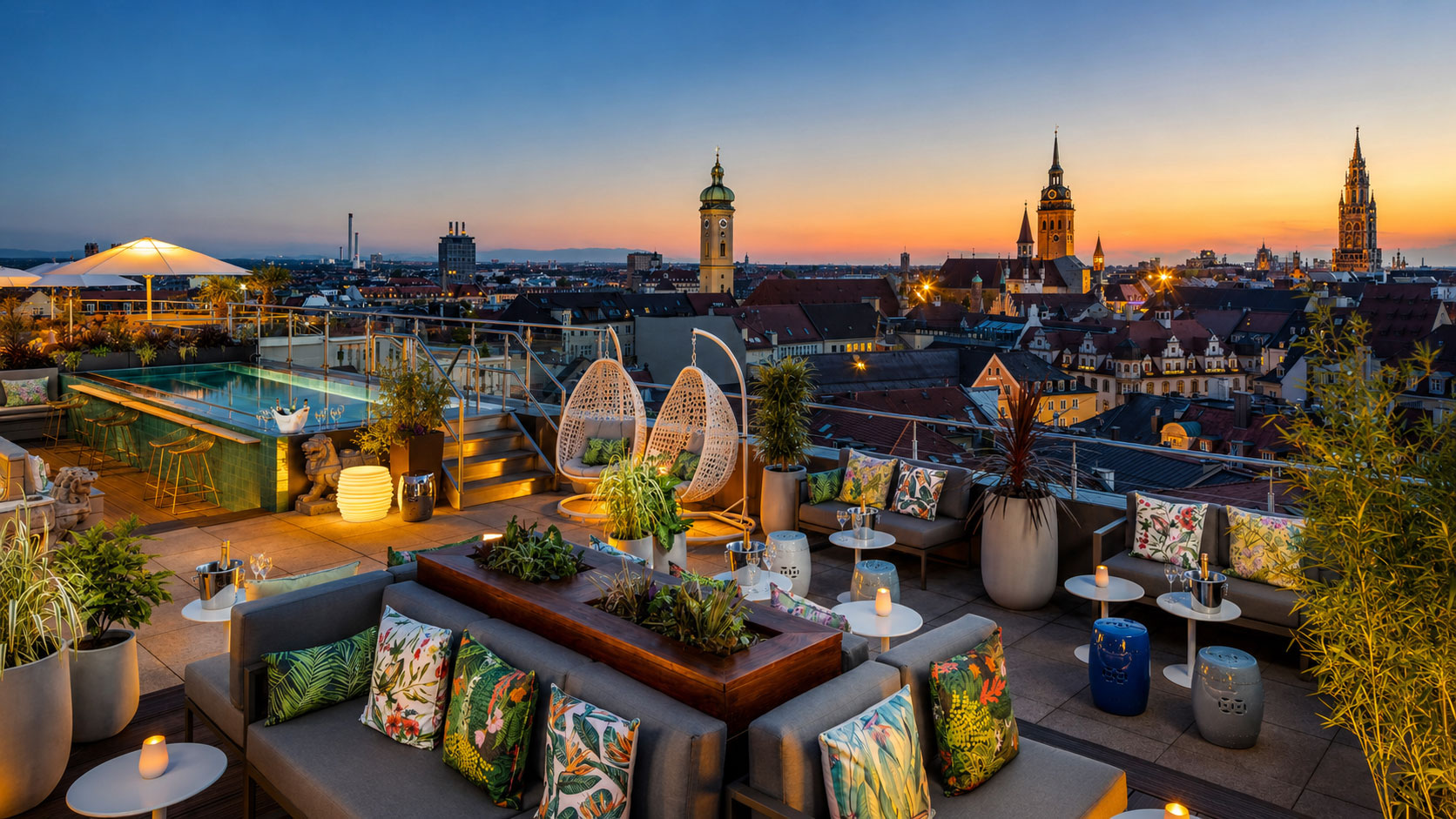 Executive Meeting im Mandarin Oriental München mit Blick über die Stadt